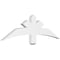 Ekena Millwork Alberta Architectural Grade PVC Gable Bracket, 48"W x 14"H x 2"D x 4"F, 7/12 Pitch GBP048X14X0204ALB00 - alternate 1